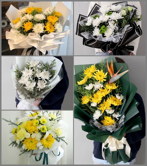 湖北孝感市应城市四里棚街道张杨社区白事花束代送